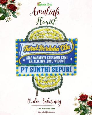 Papan Bunga Duka di Durai